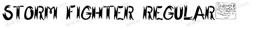 Storm Fighter Regular字体转换